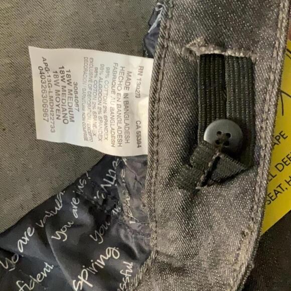 Lee Natural Fit gray jeans size 18 - Picture 4 of 10